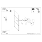 Wandleuchte TIMBO schwarz Sollux Lighting