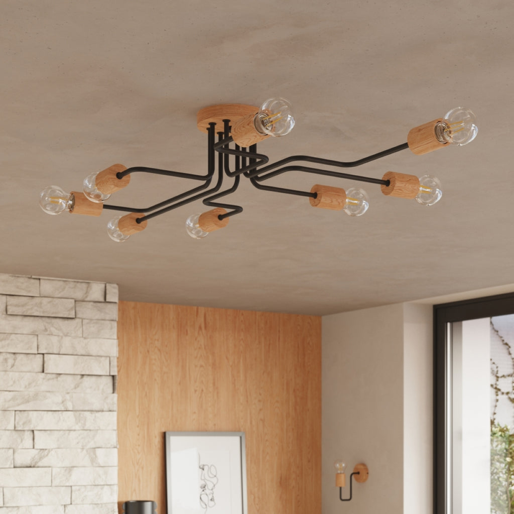 Wandleuchte TIMBO schwarz Sollux Lighting