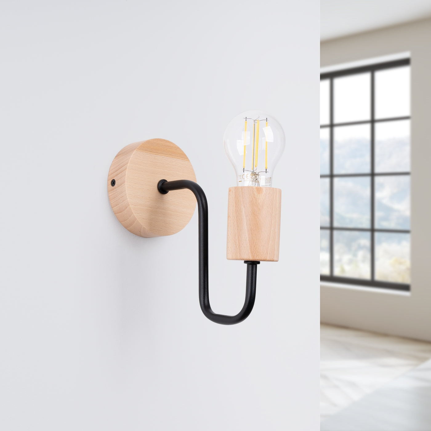 Wandleuchte TIMBO schwarz Sollux Lighting