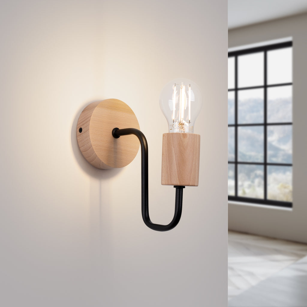 Wandleuchte TIMBO schwarz Sollux Lighting