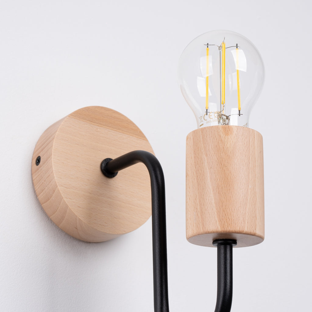 Wandleuchte TIMBO schwarz Sollux Lighting
