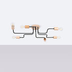 Pendelleuchte TIMBO 6 schwarz Sollux Lighting