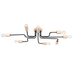Pendelleuchte TIMBO 8 schwarz Sollux Lighting