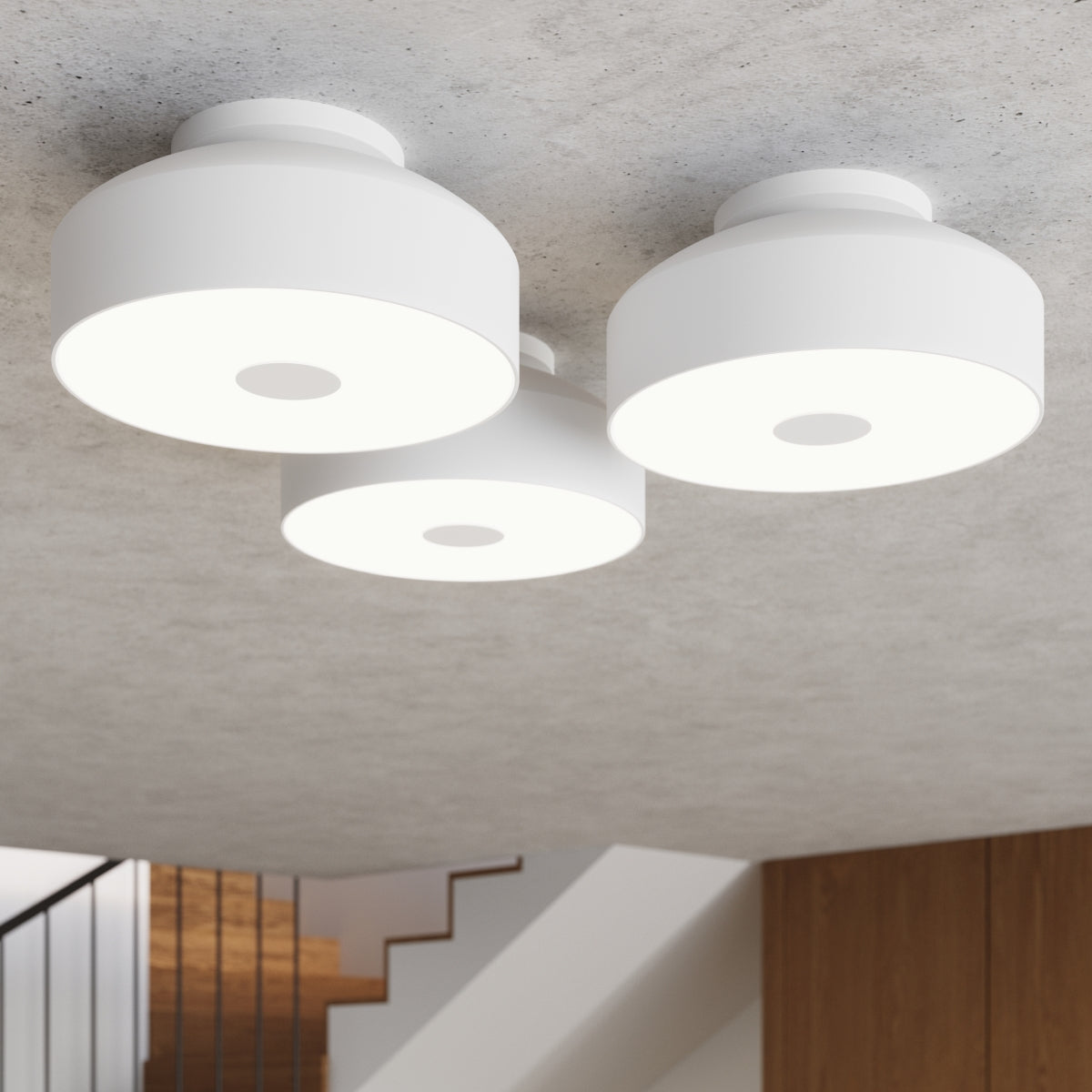 Deckenleuchte OMIQ weiß Sollux Lighting