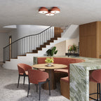 Deckenleuchte OMIQ roter Ocker Sollux Lighting