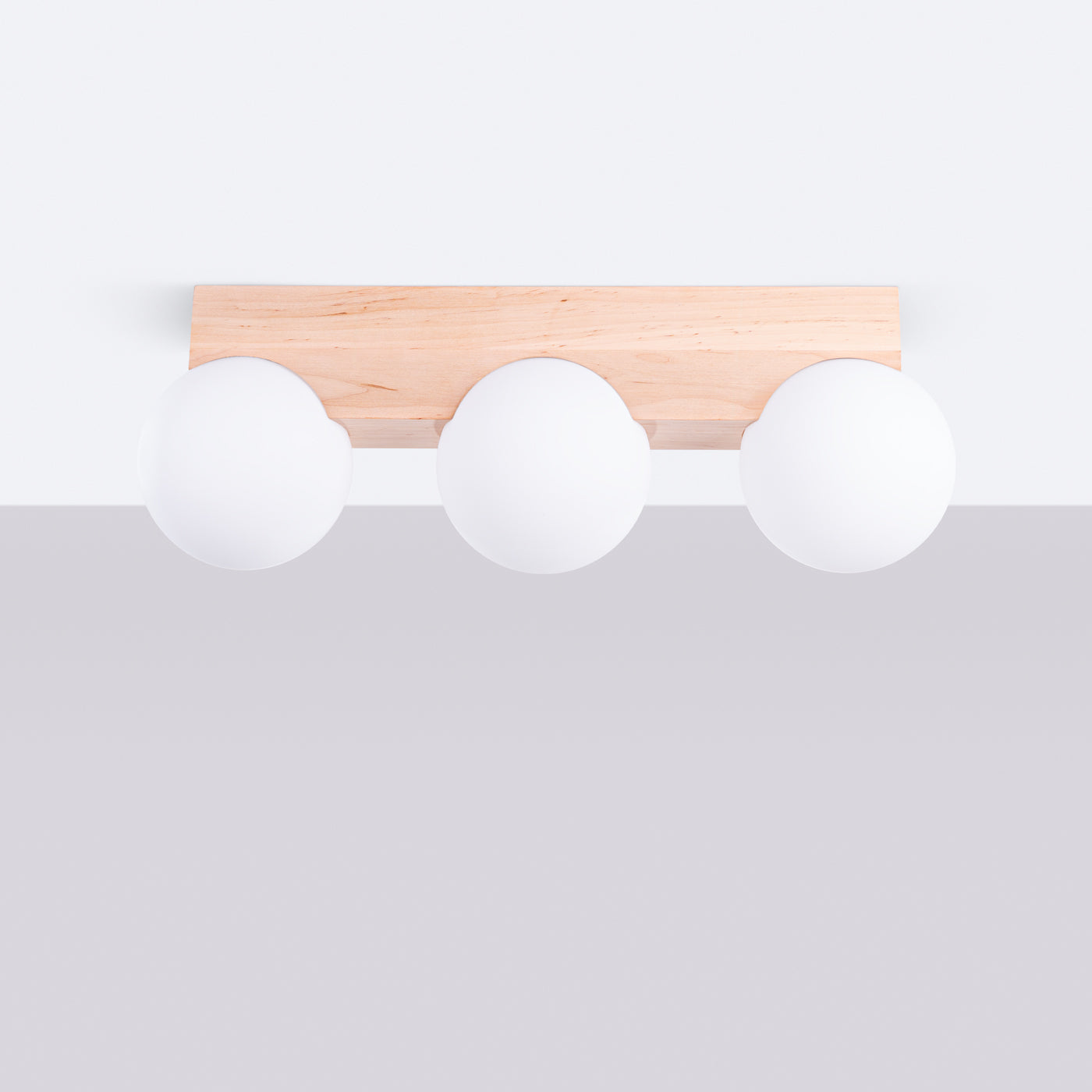 Deckenleuchte BULBO 3 Naturholz Sollux Lighting