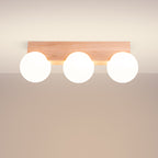 Deckenleuchte BULBO 3 Naturholz Sollux Lighting