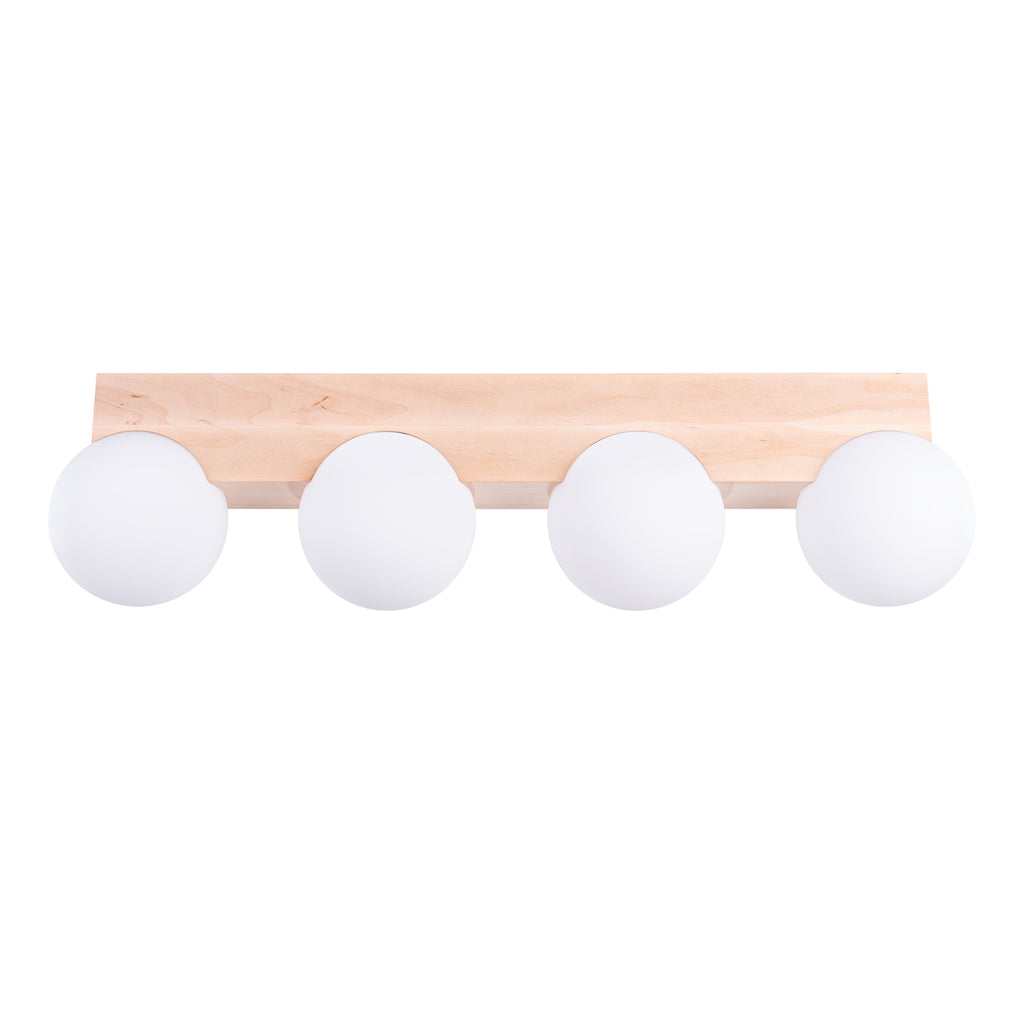 Deckenleuchte BULBO 4 Naturholz Sollux Lighting