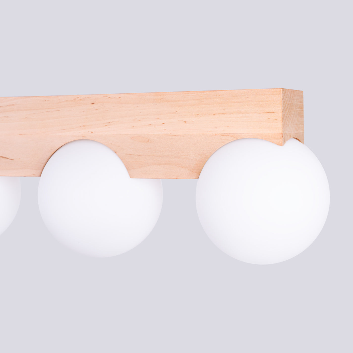 Deckenleuchte BULBO 4 Naturholz Sollux Lighting