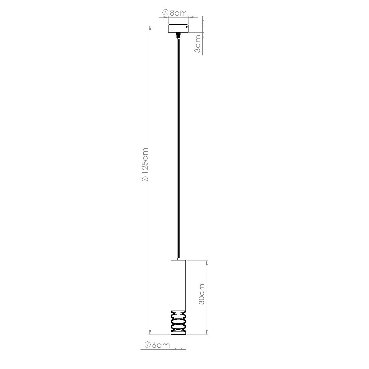 Pendelleuchte LAMI 1 weiß Sollux Lighting