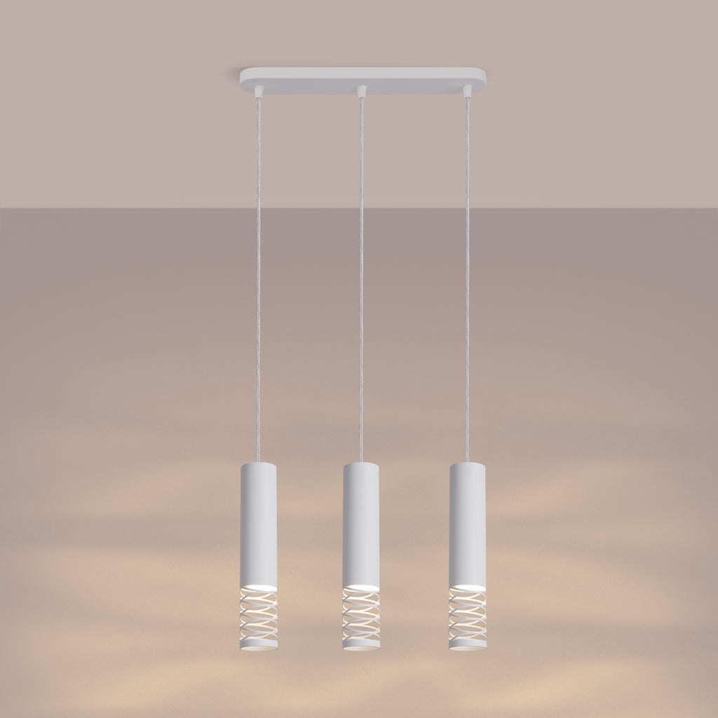 Pendelleuchte LAMI 3L weiß Sollux Lighting