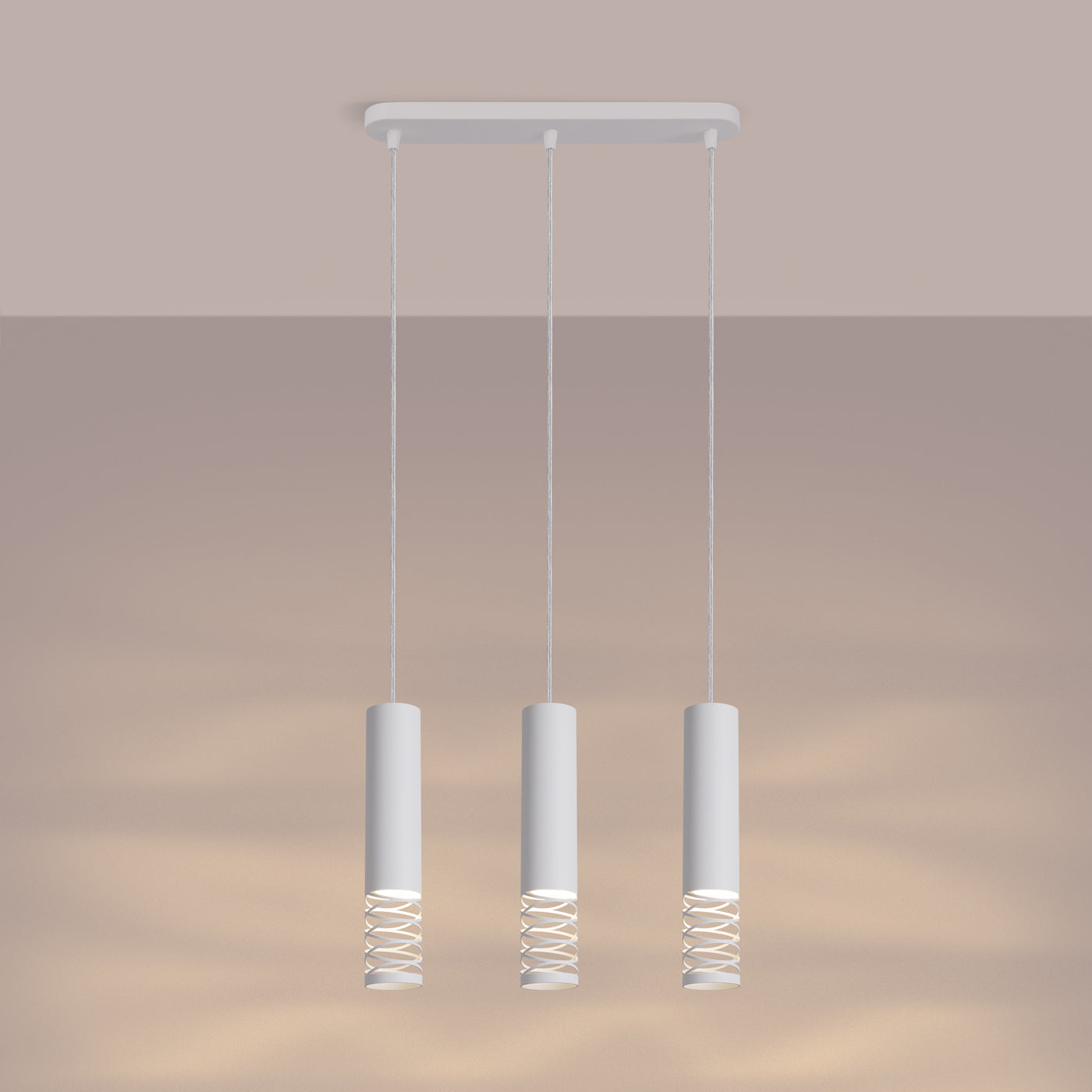 Pendelleuchte LAMI 3L weiß Sollux Lighting