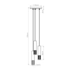 Pendelleuchte LAMI 3P weiß Sollux Lighting