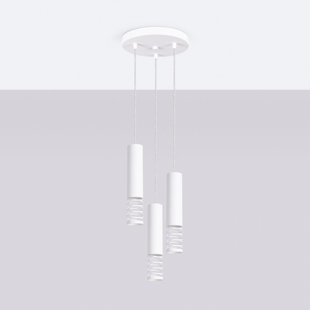 Pendelleuchte LAMI 3P weiß Sollux Lighting