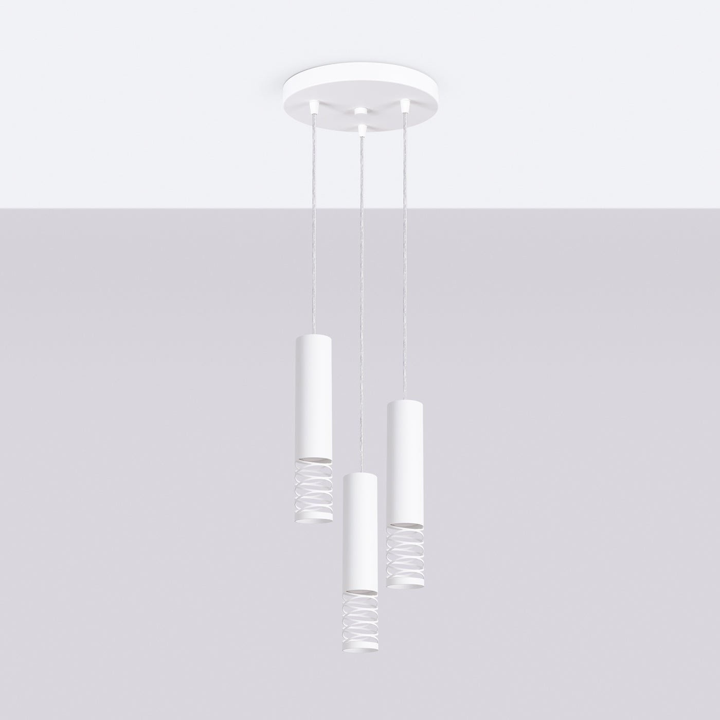 Pendelleuchte LAMI 3P weiß Sollux Lighting