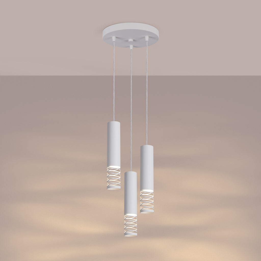 Pendelleuchte LAMI 3P weiß Sollux Lighting
