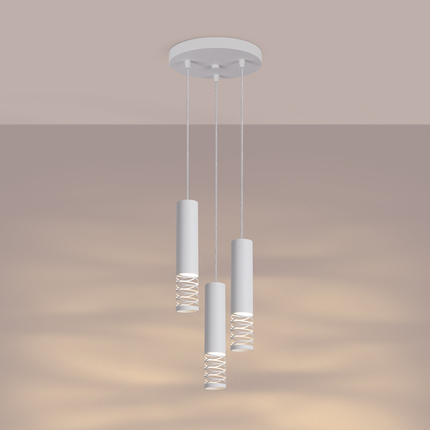 Pendelleuchte LAMI 3P weiß Sollux Lighting