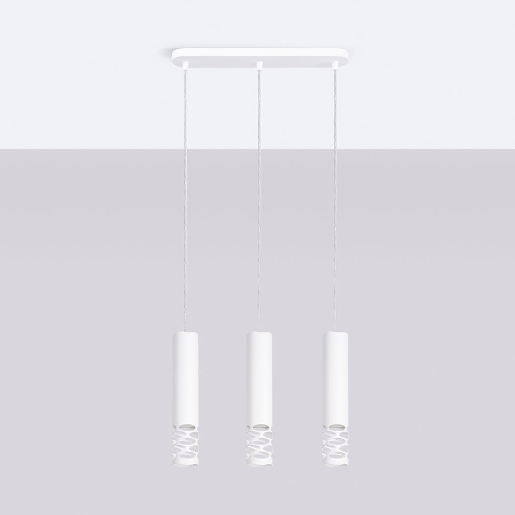 Pendelleuchte LIRO 3L weiß Sollux Lighting