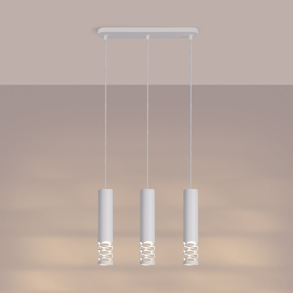 Pendelleuchte LIRO 3L weiß Sollux Lighting