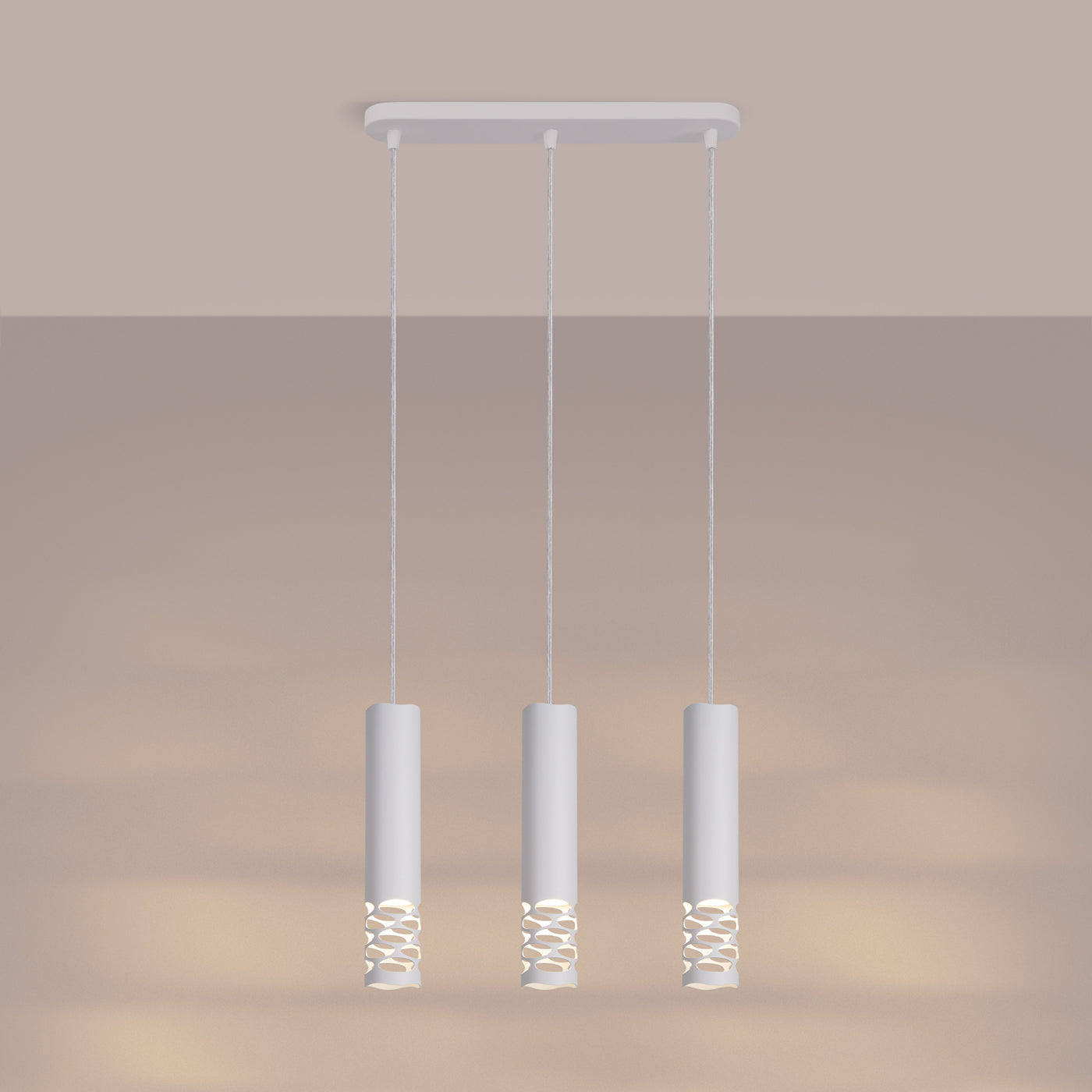 Pendelleuchte LIRO 3L weiß Sollux Lighting