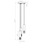 Pendelleuchte LIRO 3P weiß Sollux Lighting
