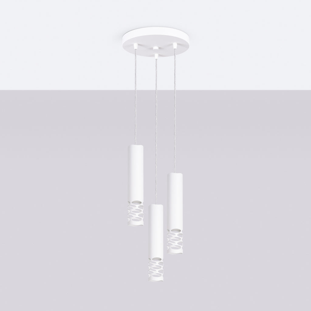 Pendelleuchte LIRO 3P weiß Sollux Lighting