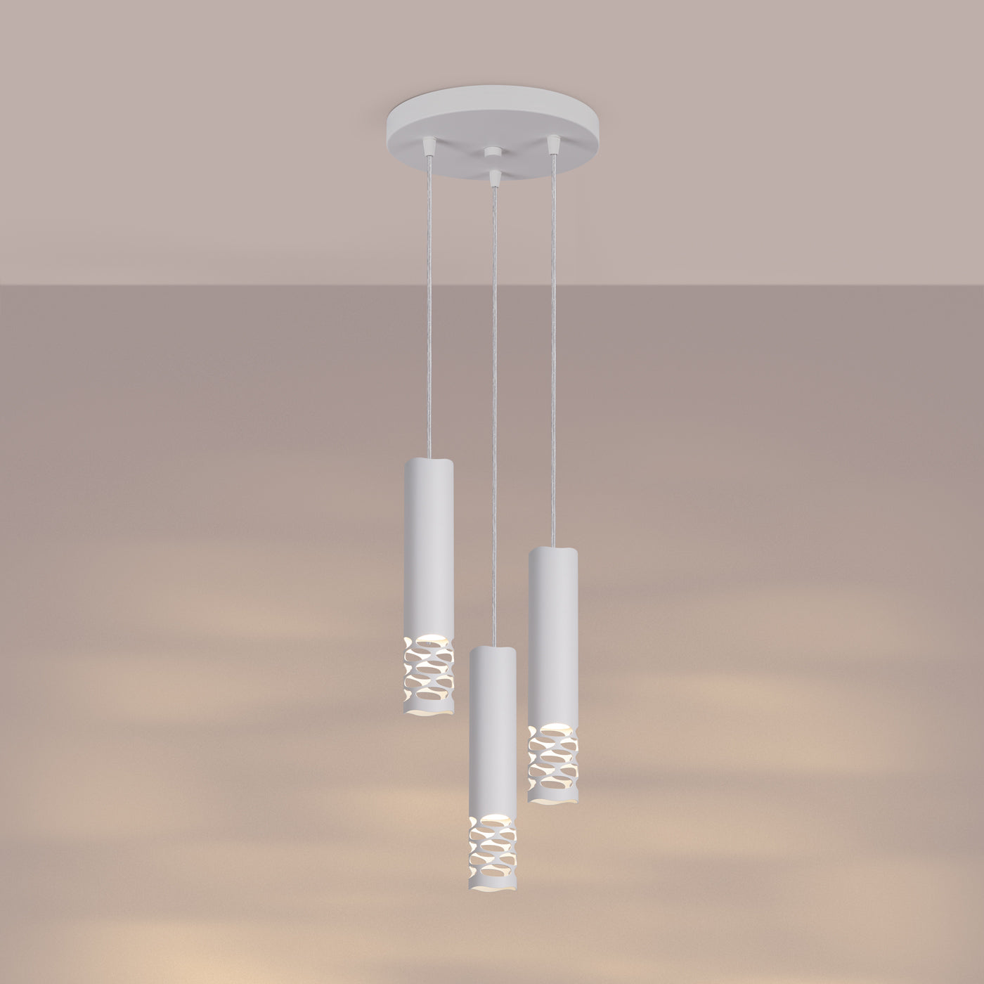 Pendelleuchte LIRO 3P weiß Sollux Lighting