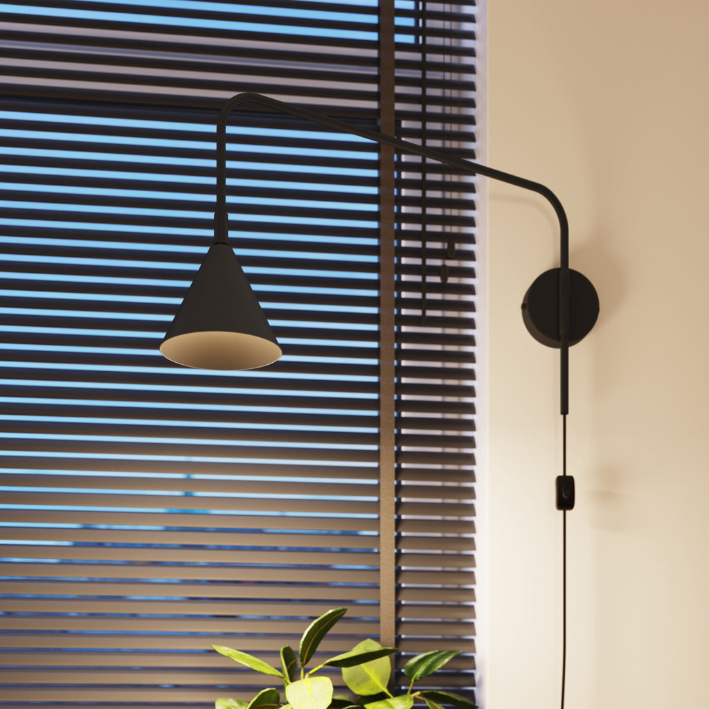 Wandleuchte NOX schwarz Sollux Lighting