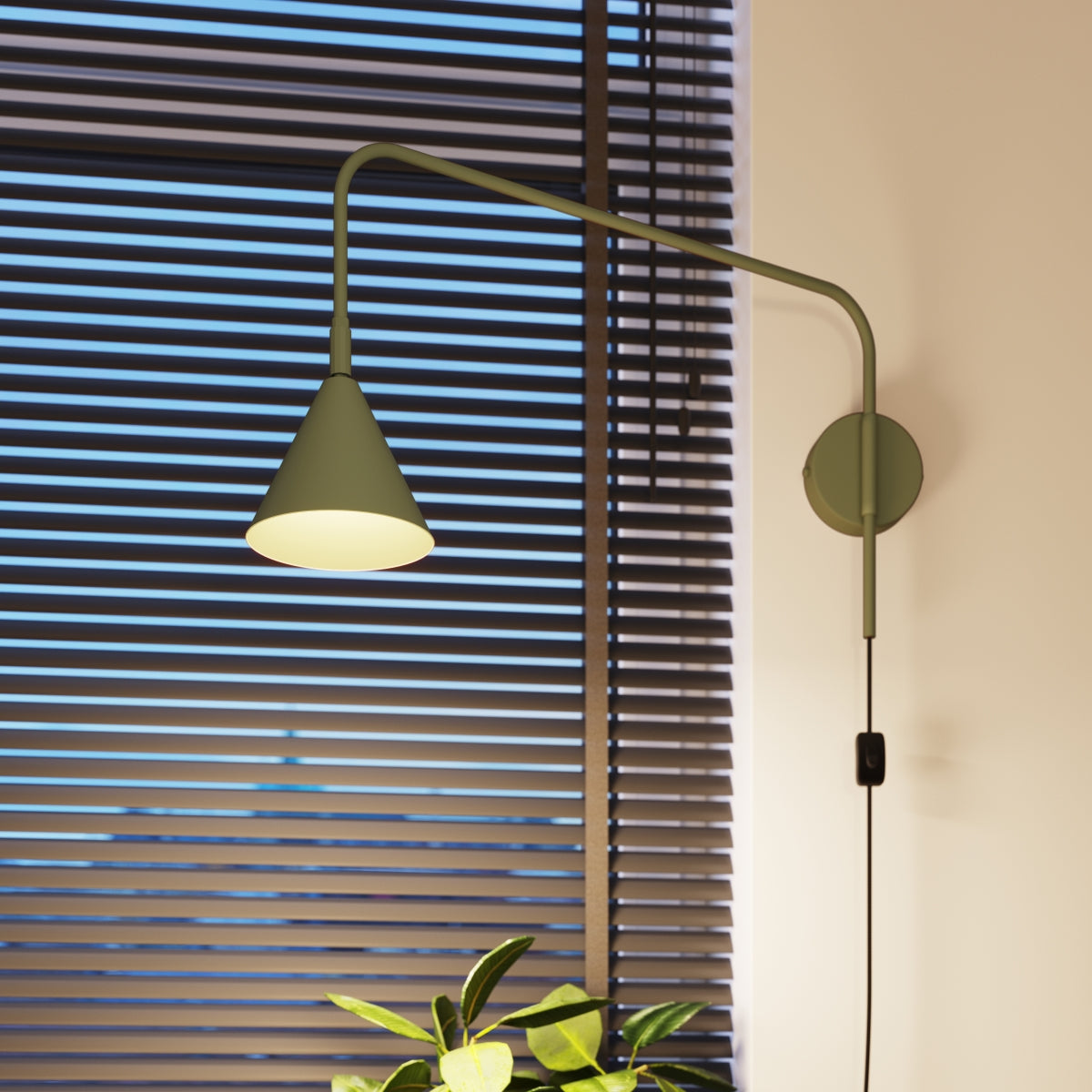 Wandleuchte NOX olivgrün Sollux Lighting