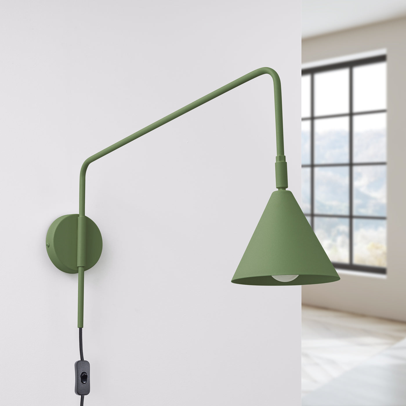 Wandleuchte NOX olivgrün Sollux Lighting