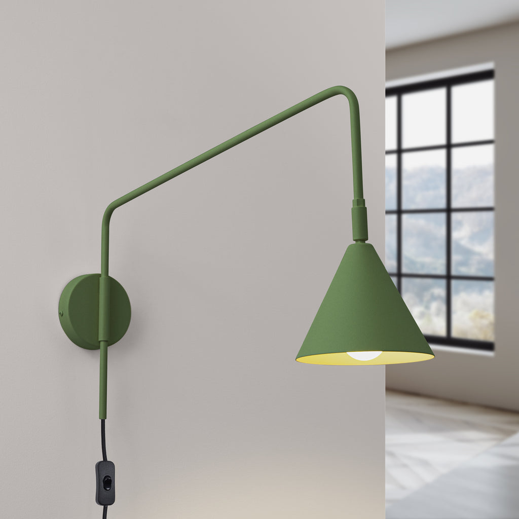 Wandleuchte NOX olivgrün Sollux Lighting