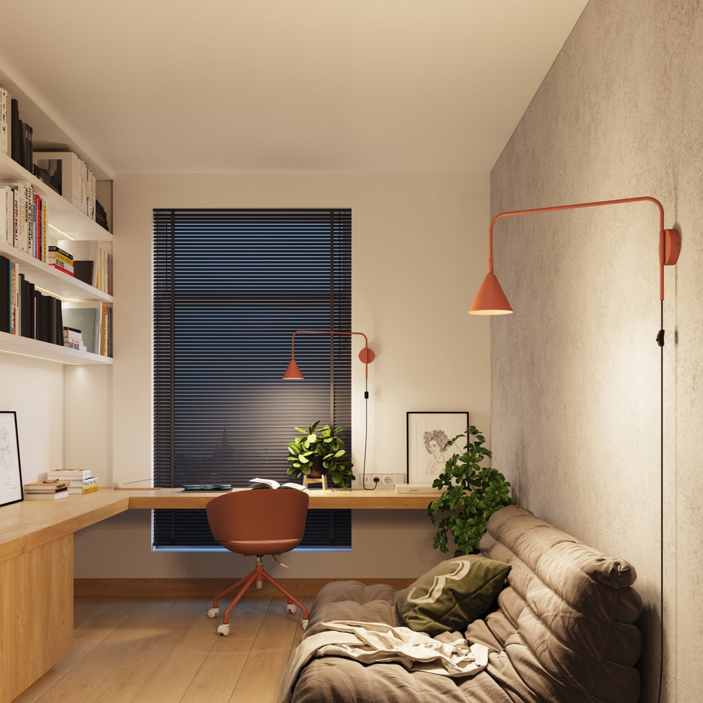 Wandleuchte NOX roter Ocker Sollux Lighting