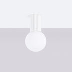 Bad-Deckenleuchte HALO weiß IP44 Sollux Lighting