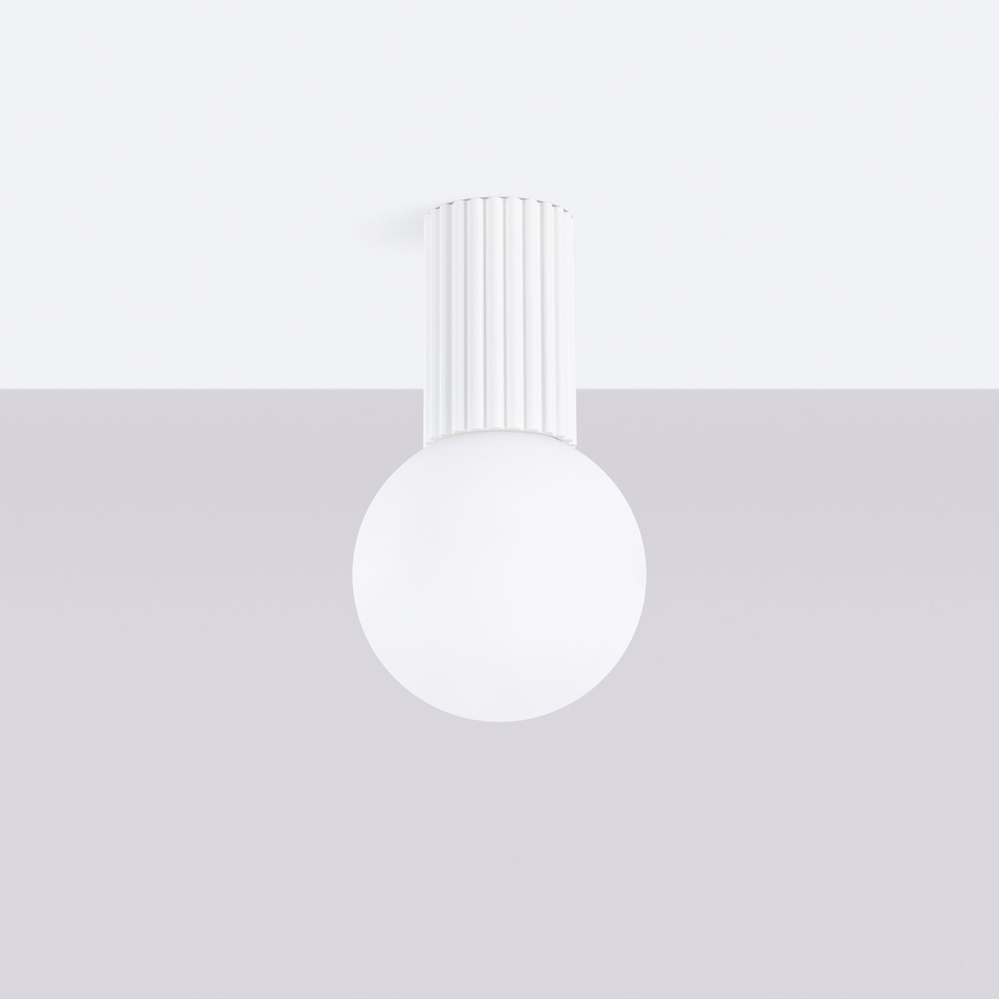 Bad-Deckenleuchte HALO weiß IP44 Sollux Lighting