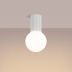 Bad-Deckenleuchte HALO weiß IP44 Sollux Lighting