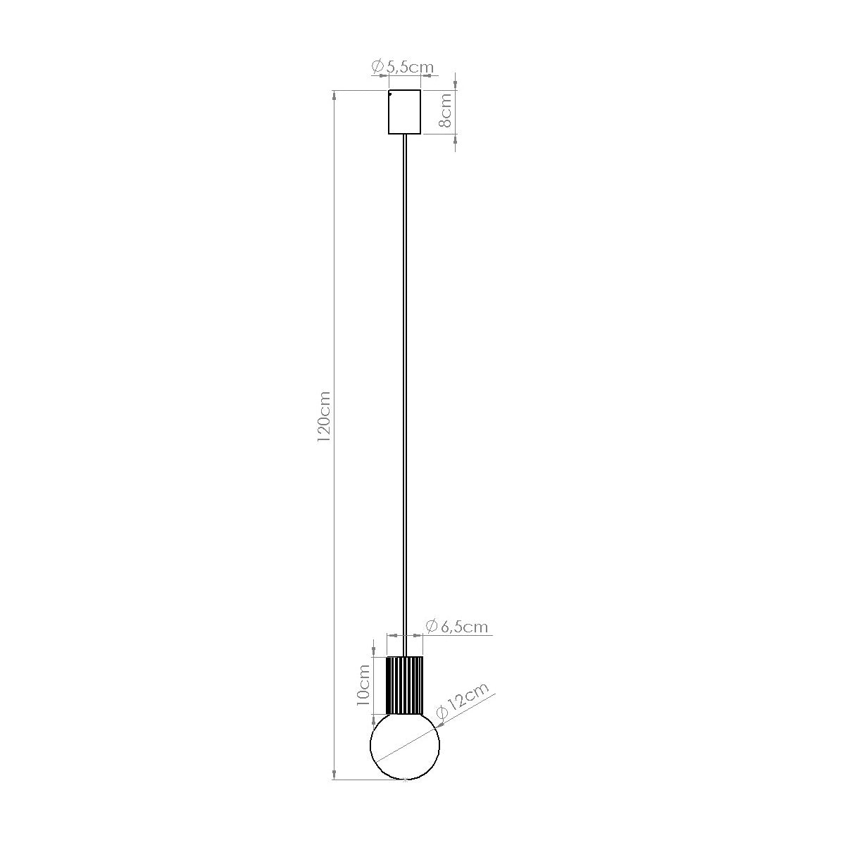 Pendelleuchte HALO 1 weiß Sollux Lighting