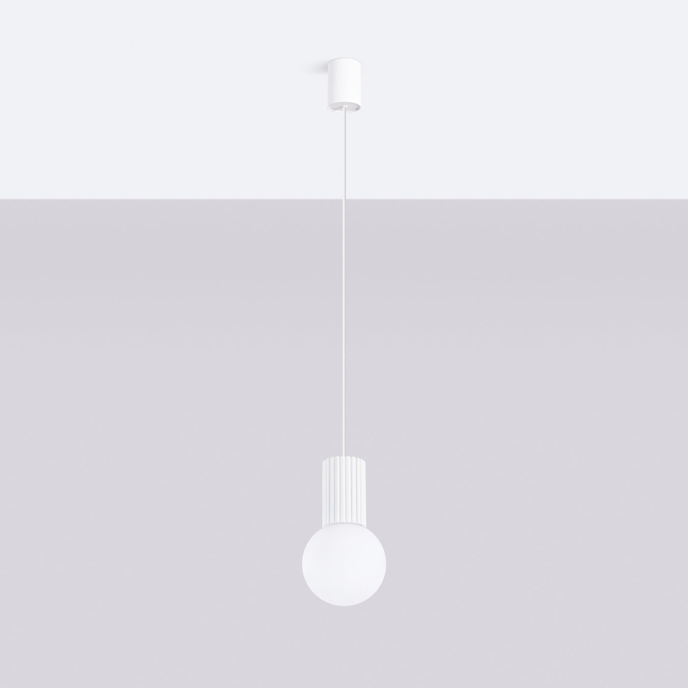 Pendelleuchte HALO 1 weiß Sollux Lighting