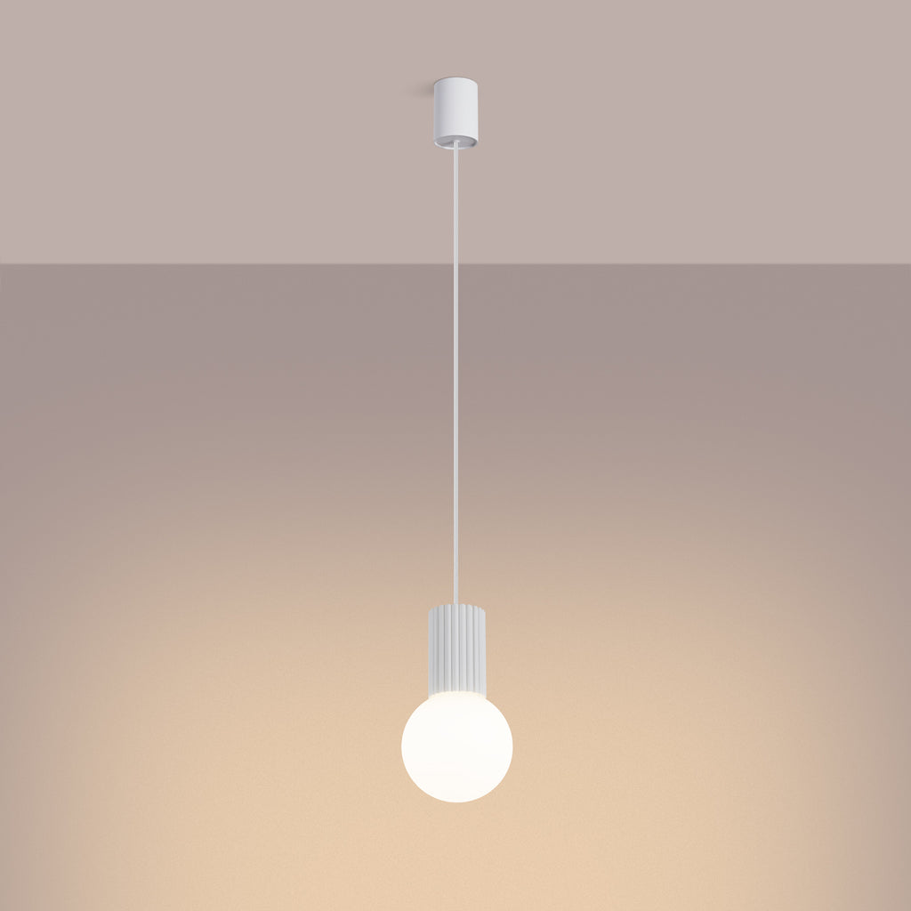 Pendelleuchte HALO 1 weiß Sollux Lighting