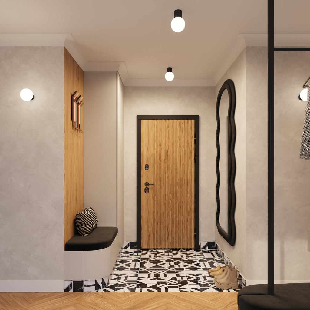 Wandleuchte HALO schwarz IP44 Sollux Lighting