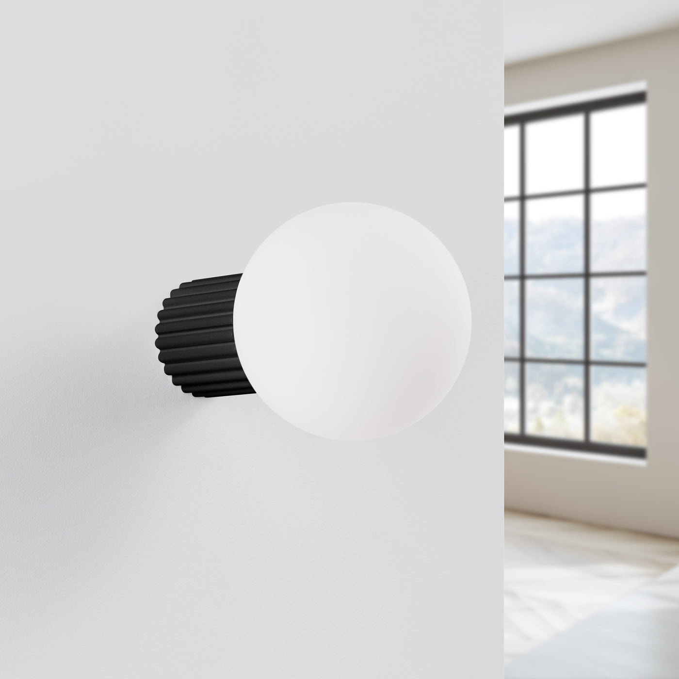 Wandleuchte HALO schwarz IP44 Sollux Lighting
