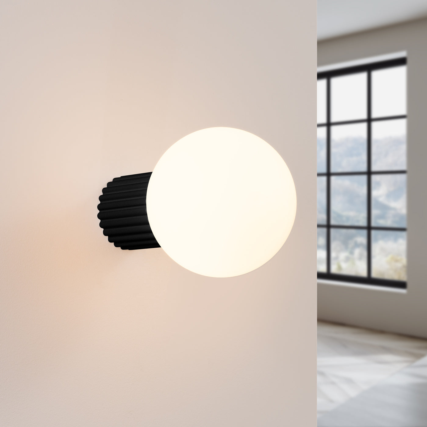 Wandleuchte HALO schwarz IP44 Sollux Lighting