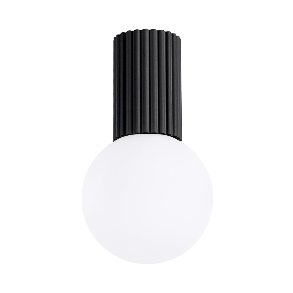 Bad-Deckenleuchte HALO schwarz IP44 Sollux Lighting