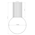 Bad-Deckenleuchte HALO schwarz IP44 Sollux Lighting
