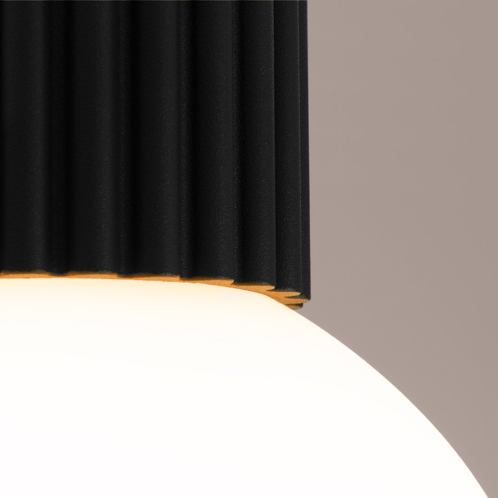 Bad-Deckenleuchte HALO schwarz IP44 Sollux Lighting