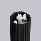 Bad-Deckenleuchte HALO schwarz IP44 Sollux Lighting