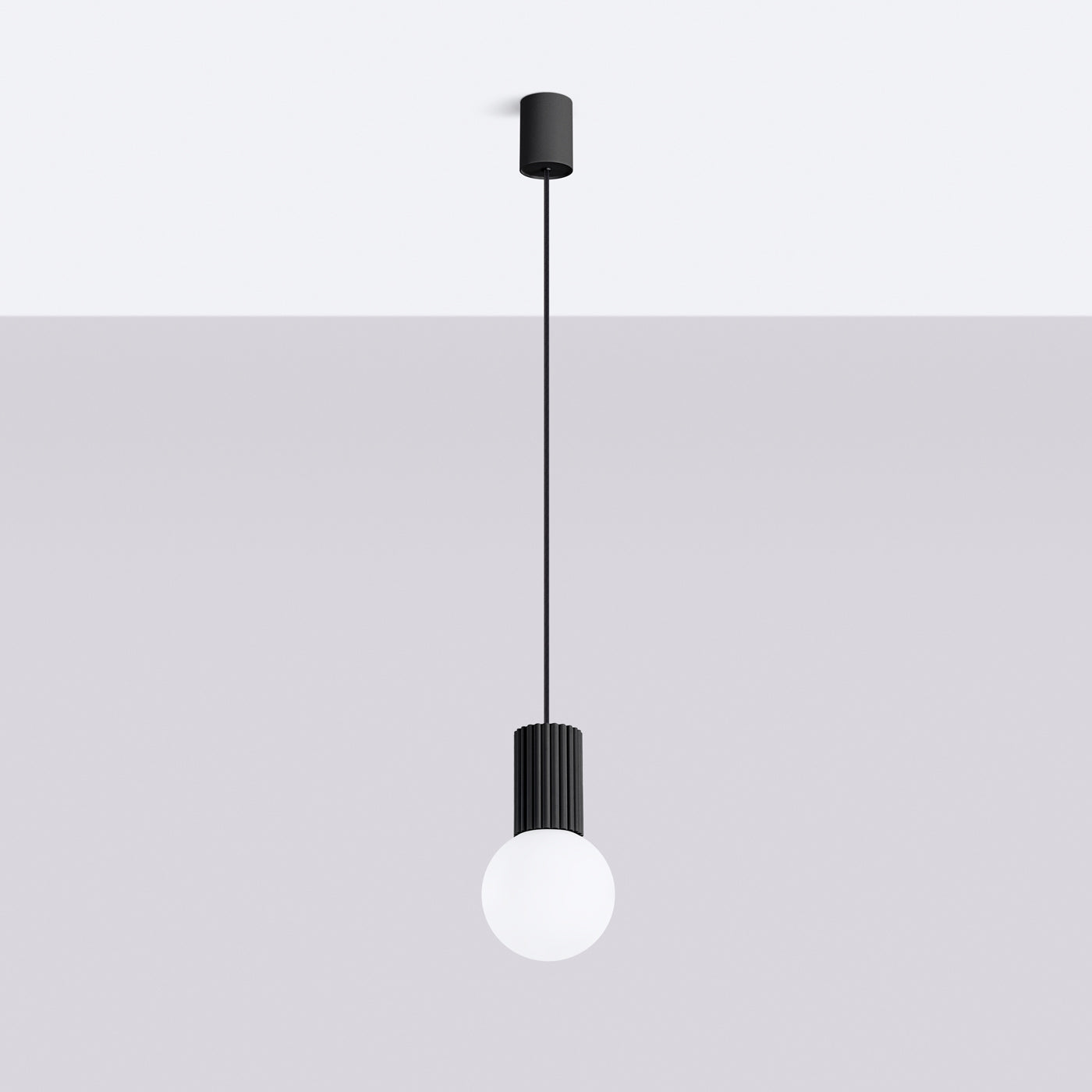 Pendelleuchte HALO 1 schwarz Sollux Lighting