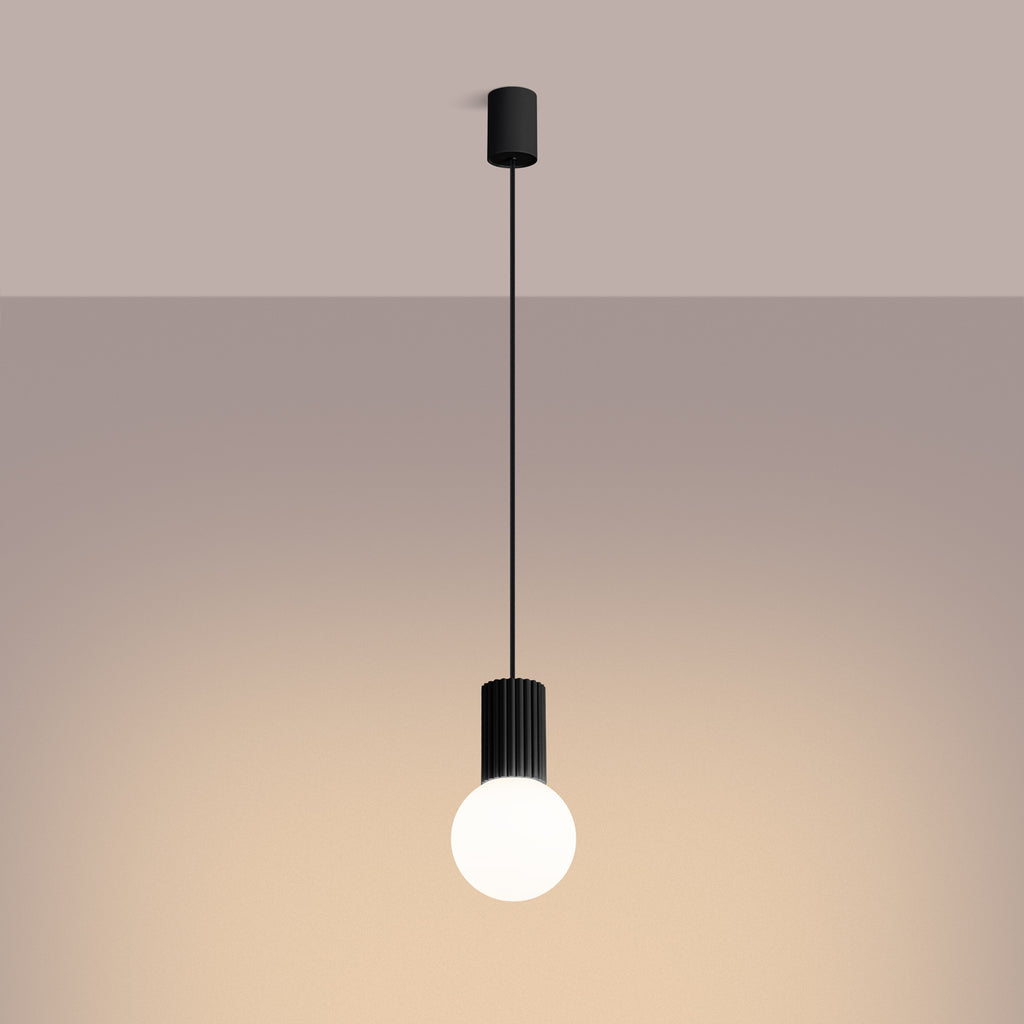 Pendelleuchte HALO 1 schwarz Sollux Lighting
