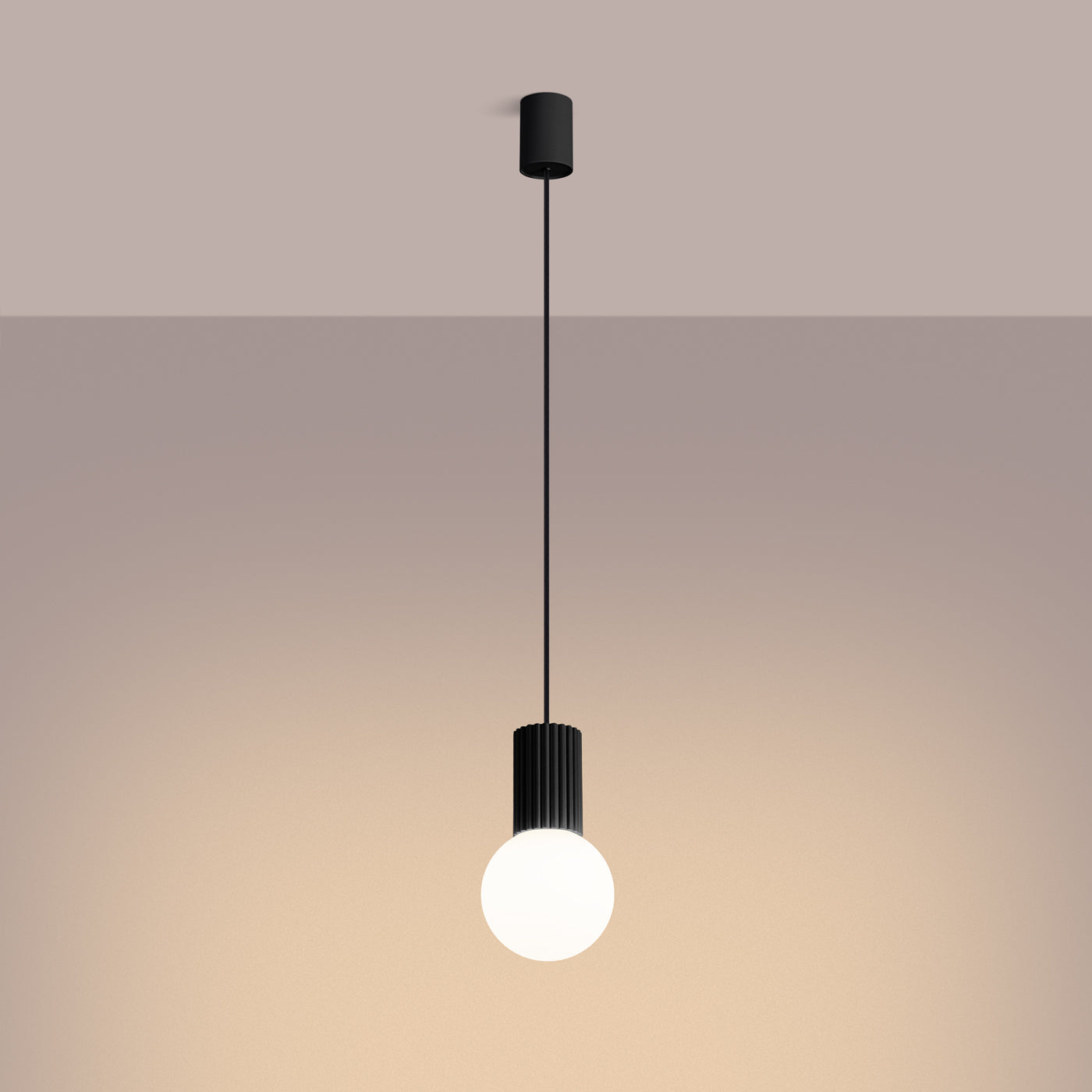 Pendelleuchte HALO 1 schwarz Sollux Lighting