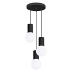 Pendelleuchte HALO 3P schwarz Sollux Lighting
