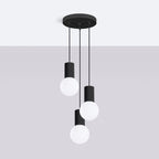 Pendelleuchte HALO 3P schwarz Sollux Lighting
